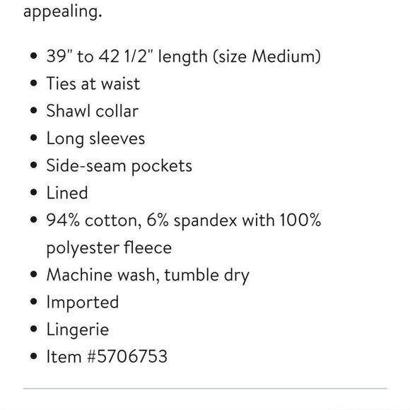 Ugg Duffield 2 Fleece Dressing Robe - Picture 5 of 7